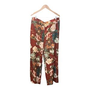 Chico's Woven Eastern Bouquet Palazzo Pants - 3R (US 16R)